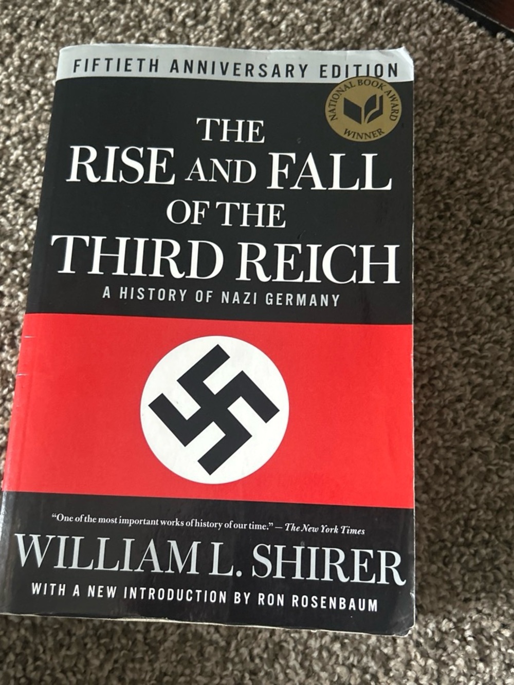 The Rise and Fall of the Third Reich by William L. Shirer - Black & Red Cover